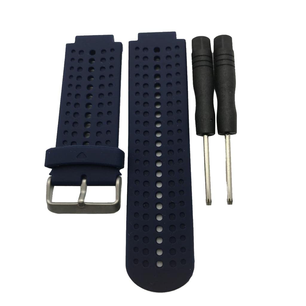 Silicone Bands Universal for Garmin Forerunner 220 230 235 620 630 Dark Blue