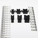 Davitu Electrical Equipments Supplies - 5sets 2.54mm JST/SM 2P3P4P5P6P7P Connector Terminal Plug Socket Butt Plug Hole For LED Electric Toy - (Color: 3P)