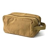 (ロスコ ) Rothco 8126 CANVAS TRAVEL KIT BAG ポーチ コスメポーチ 小物入れ マチ付き トラベル 旅行 ミリタリー 4Color (Coyote) [並行輸入品]