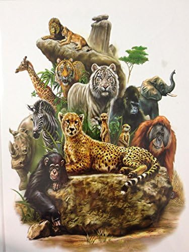 Animal Kingdom Temporary Tattoo Body Art 5 x 7"