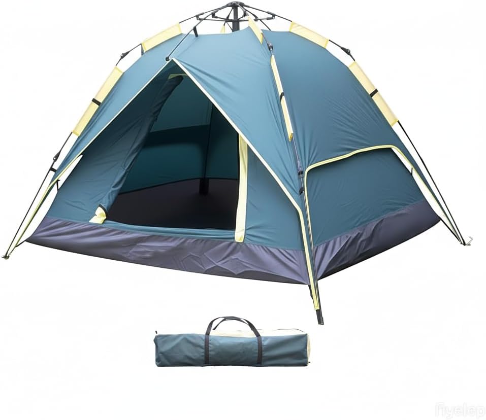 3-Person Camping Tent, Plug and Play Tent, Fully Automatic Waterproof Family Camping Tent,