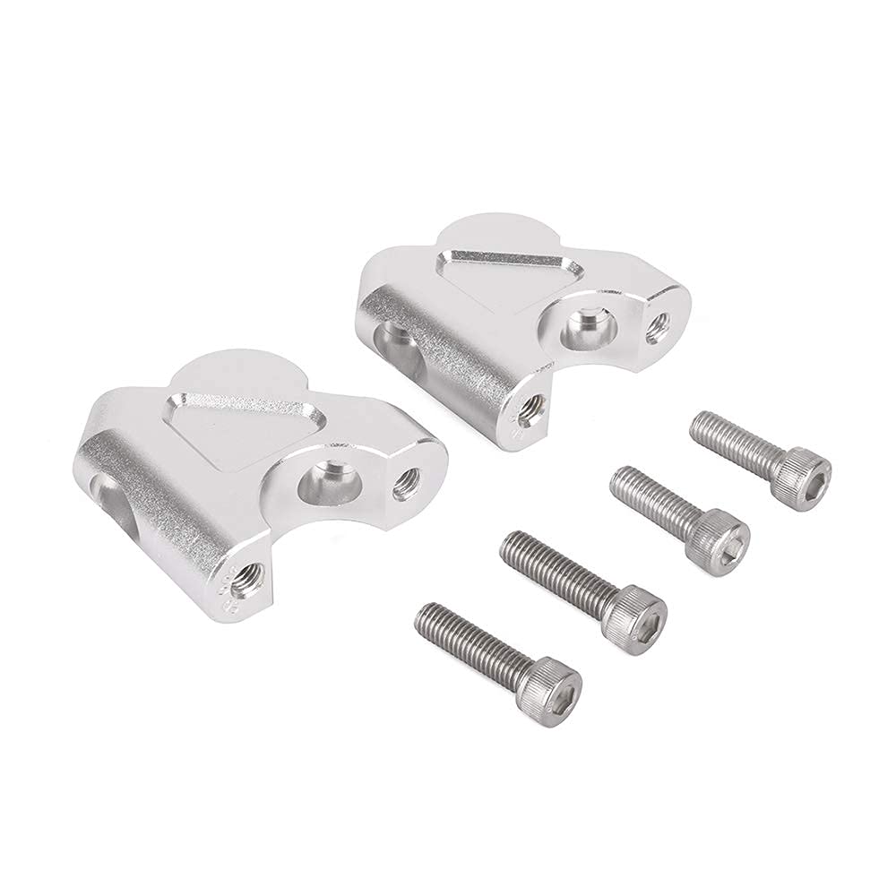 Aukson Riser Per Manubrio Moto In Alluminio – Alza Di 30 Mm E Arretra Di 25 Mm, Per BMW R1200GS E R1250GS