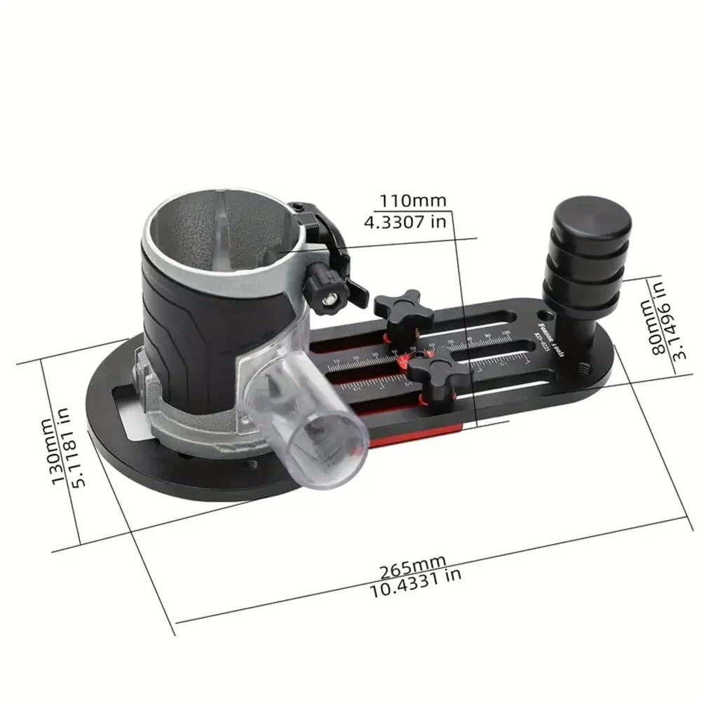 Wspornik do rowków 2 w 1 do maszyny do przycinania 65 mm niewidoczne elementy mocujące szafa szafa panel lokalizator dziurkowania aluminium ze skalą