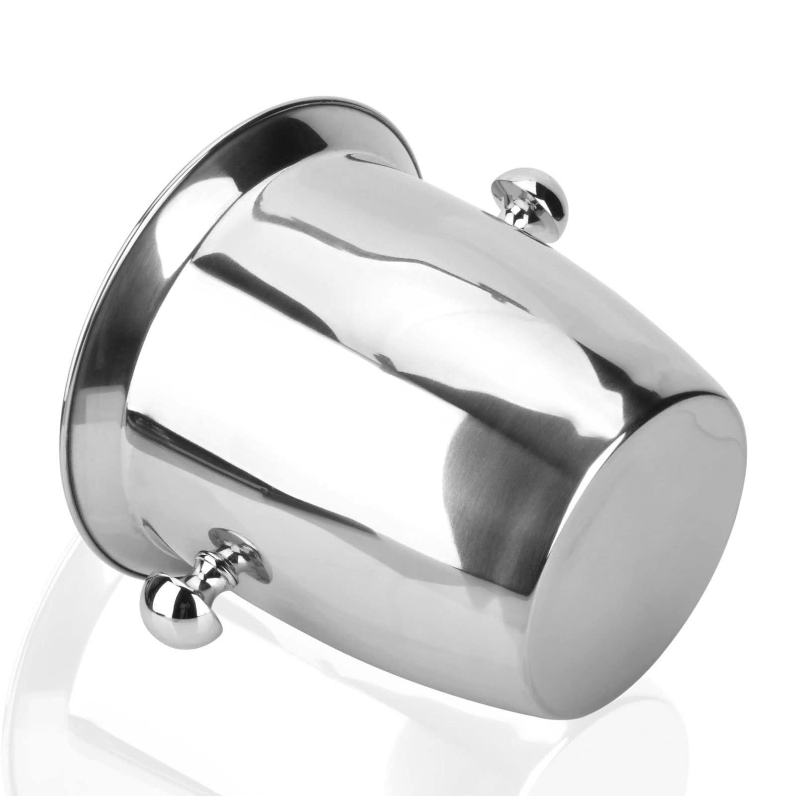 Secchio portaghiaccio Secchio di ghiaccio addensato in acciaio inox secchio di ghiaccio secchio di ghiaccio bucket champagne secchio pratico set di vini da bagno strumenti bar durevoli Portaghiaccio