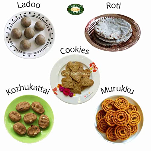 Image of Millet Amma CERTIFIED ORGANIC Little Millet Flour | 1 Kg (500g x 2 Packs) | Made with Unpolished Millet Grains ( Kutki | Samai | Same | Samalu ) | Suitable for Multiple Millet Recipes | 100% Vegan & Gluten Free | Rice in Proteins