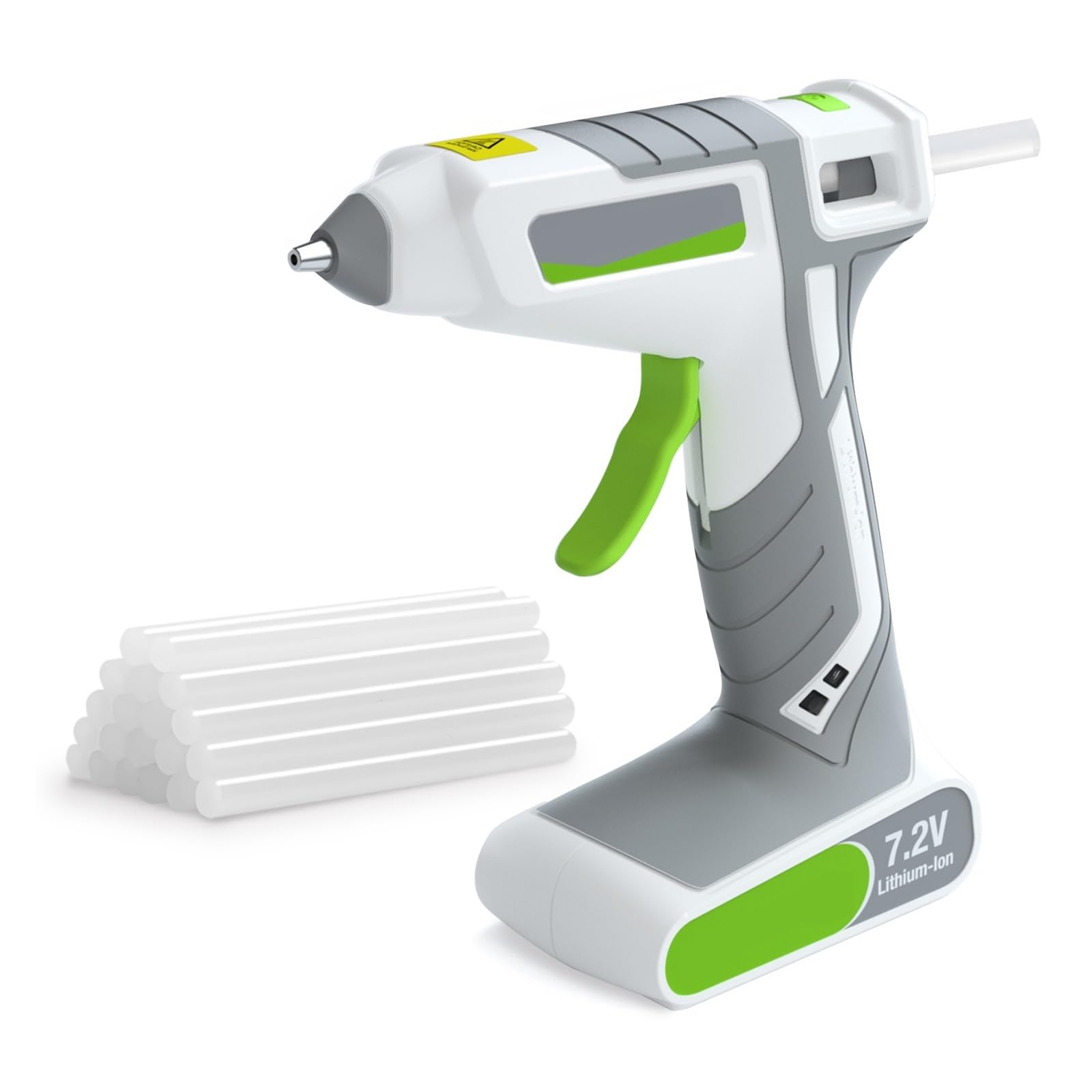 Pistola de silicona Pistola De Pegamento Eléctrica Con Batería De 7,2 V Con 20 Piezas Barra De Pegamento De 7MM Herramientas De Pistola De Pegamento Caliente Herramientas Eléctricas Herramienta De Rep