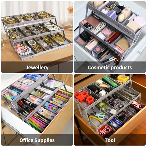 Yeeyuue 3 Tier Drawer Organizer thumb #1