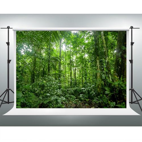 Fondo fotográfico YongFoto 5x3ft bosque verde miniatura 3