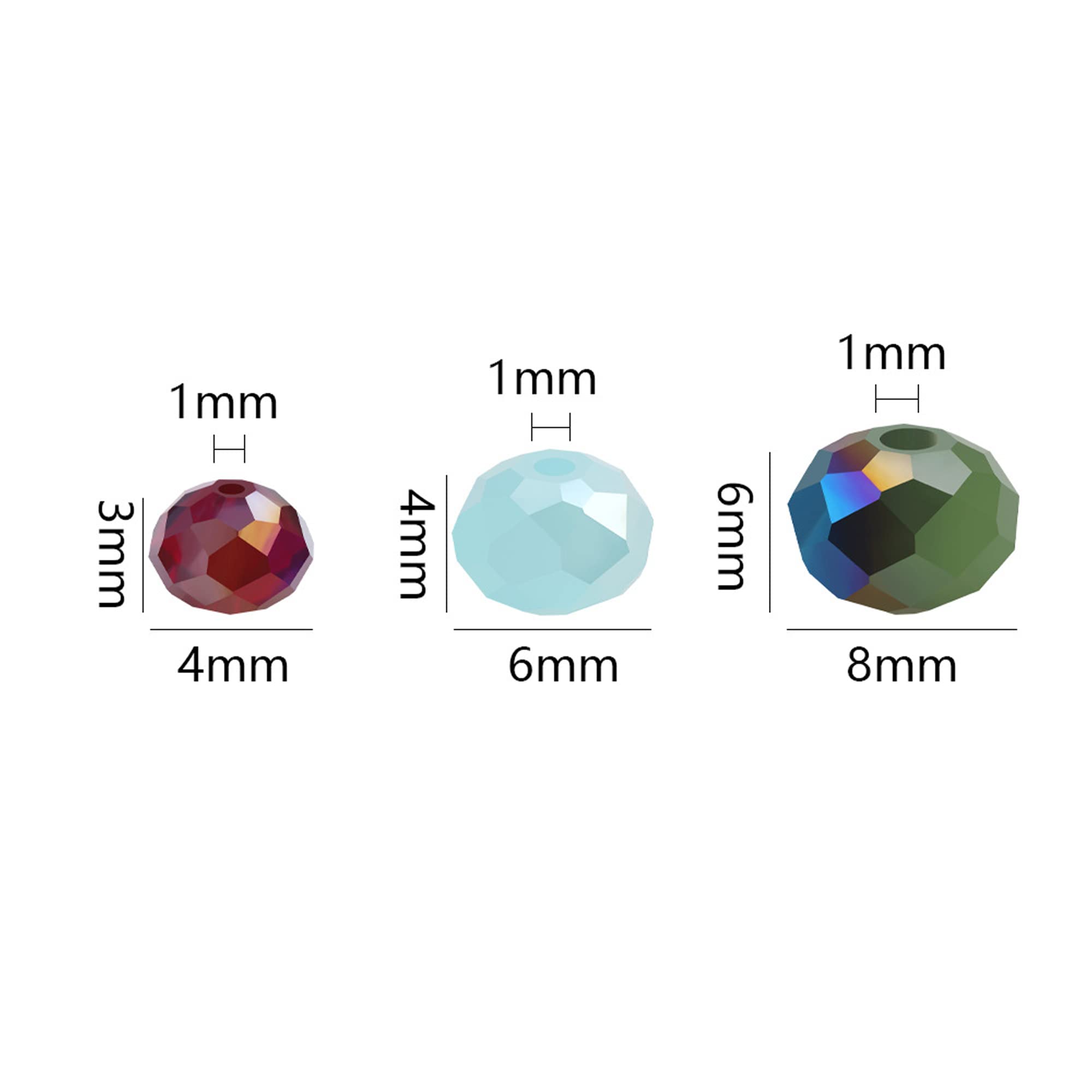 Briollete - 350 Cuentas De Vidrio Rojo, Cuentas De Cristal Facetado Para Hacer Joyas, Cuentas De Vidrio Rojo Cuentas De Cristal Facetado Para Hacer Joyas Cuentas De Vidrio A Granel De 0 236 Pulgadas Para