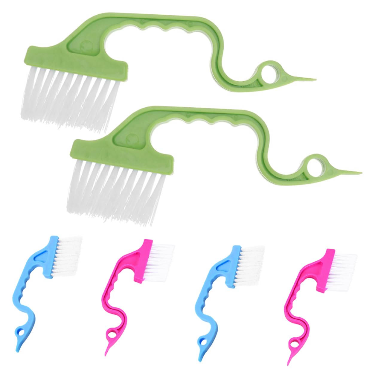 Amosfun 30pezzi Spazzole Per Fessure Finestre Multifunzionali Per La e Scanalature Setole Morbide e Antiscivolo