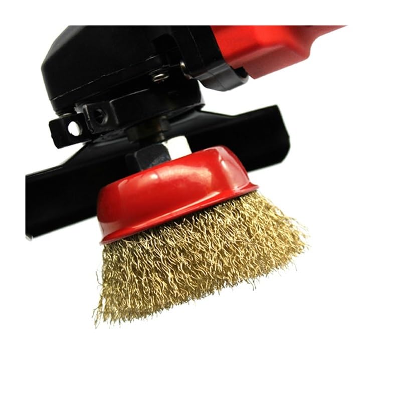 yaoqijie 4Pc 3inch Angle Grinder Polishing Wheel Bowl-Type Wire Brush Steel Wire Wheel Electric Drill Grinding Mill Polish Derusting Tool(4Pc 75mm x M14)