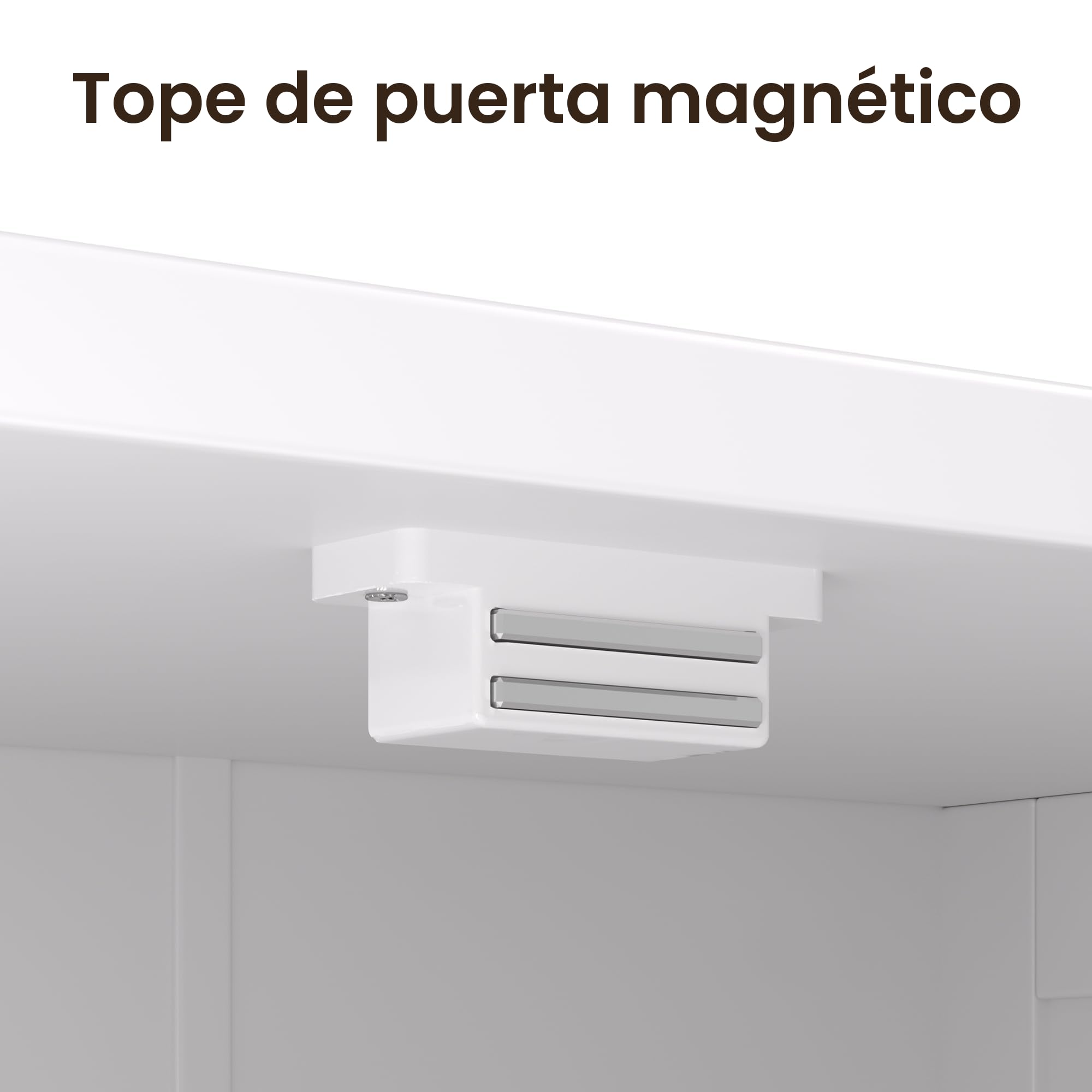 Bealife Armario para Debajo del Lavabo, Mueble de Baño con 2 Puertas y 3 Compartimentos, Estante Ajustable, para Lavabos con Pedestal, Baño, 30 x 90 x 60 cm, Blanco