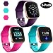 GEAK Sports Bands for Fitbit Versa/Fitbit Versa 2/Fitbit Versa Lite,Soft Waterproof Wristbands Accessories Compatible Fitbit Versa Smartwatch for Women Men,3 Pack,Small Teal/Plum/Rose