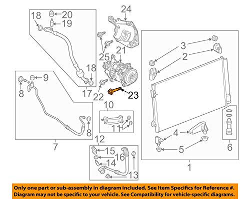 Product Safety Recall N182182760 Loss of Power Steering Assist - 2016-2018 Cadillac CTS & 2017 Cadillac ATS, Chevrolet Camaro & Corvette 3 Compressor Bolt