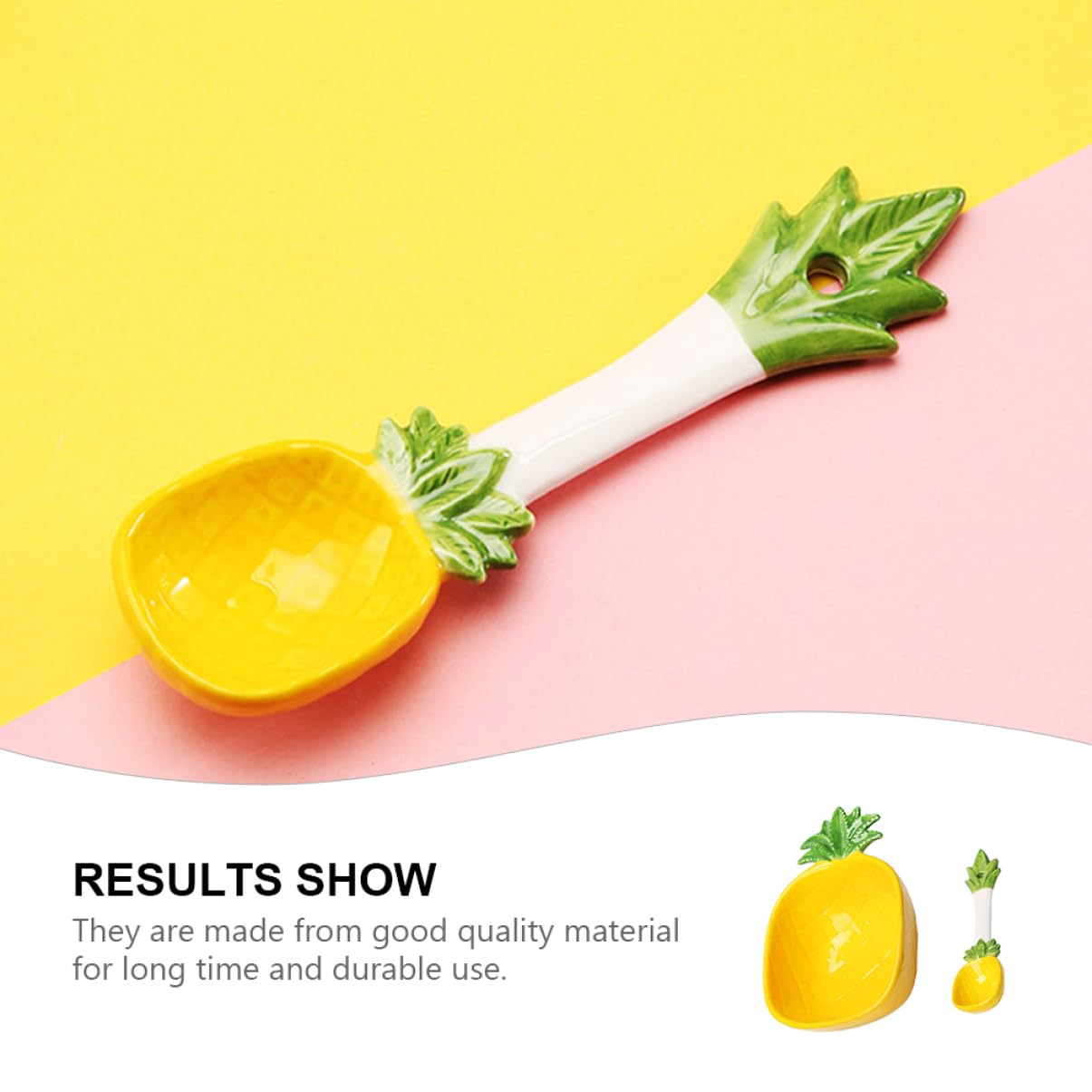 Alipis Pineapple Design Rice Bowl with Spoon Cute Bowl for Salad Exquisite Craftsmanship for Dining Kindergarten and Picnics