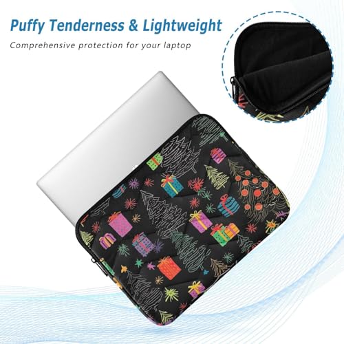 Funda para laptop 13-14 pulg impermeable con diseño negro miniatura 5