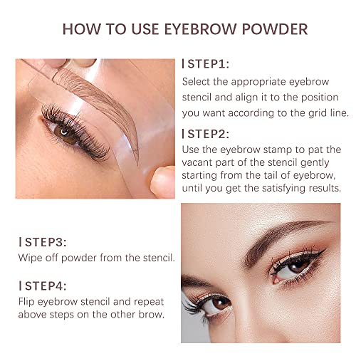 Dark Brown Brow Powder Stick, Simple and Convenient Eyebrow Thrush Tool, Can Be Used As A Hairline Shadow Powder to Help You Shape Your Face, Quickly Create A Perfect Makeup