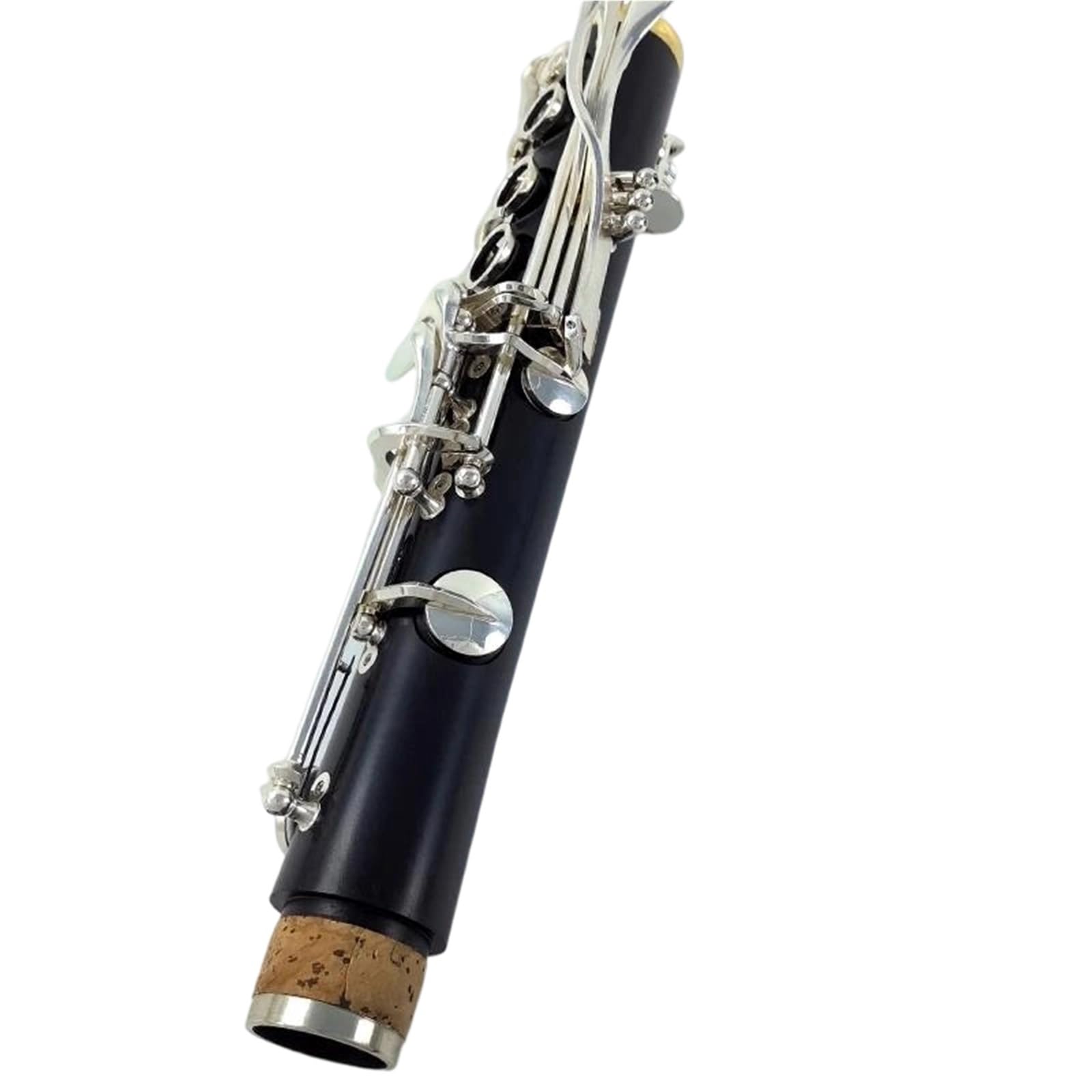 Clarinete Bb Madera Ébano Plateado 17 Teclas Amantes De La Música Practican Tocar