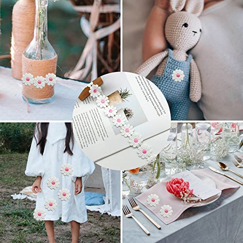 5 Yarde 2.5cm Nastro di Fiori in Poliestere