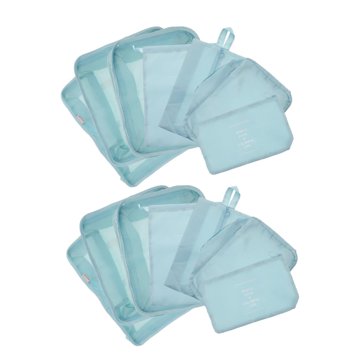 COLLBATH Set 14 Pezzi Cubi Organizzatori Valigia da Viaggio Oxford, Leggero e Multicomparto, Compressore per Abbigliamento e Borsa Toilette, per Viaggi di Lavoro e Vacanze Lunghe