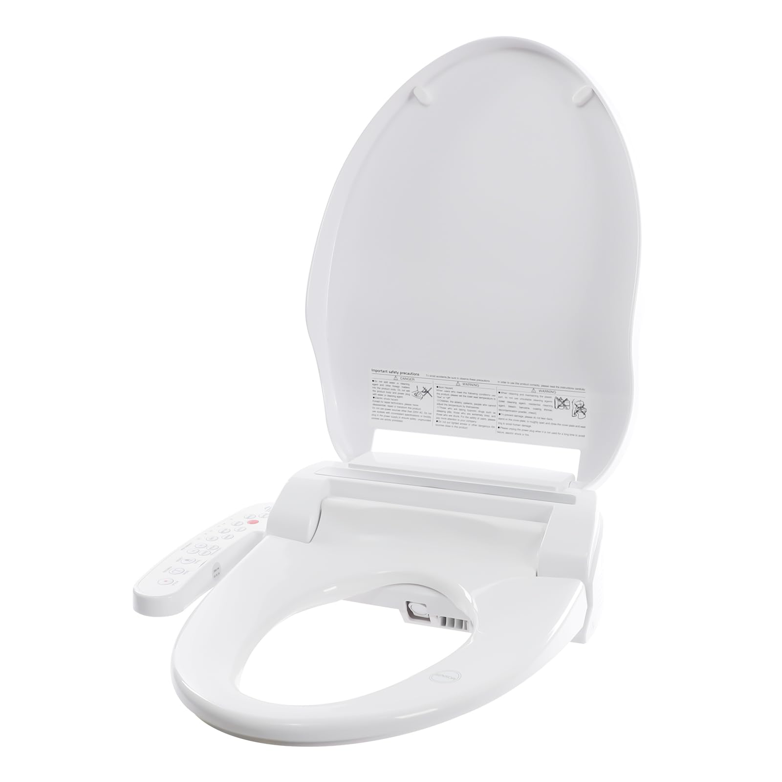 Bidé electrónico Asiento de inodoro inteligente con enjuague y secado automáticos Bidé eléctrico Asiento de inodoro con calefacción inteligente para hogares Empresas Baños de hotel