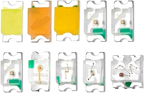 10 piezas 0603 0606 SMD LED diodo chip cálido blanco rojo verde azul amarillo naranja UV púrpura rosa RGB SMT lámpara luz emisión de perlas (color