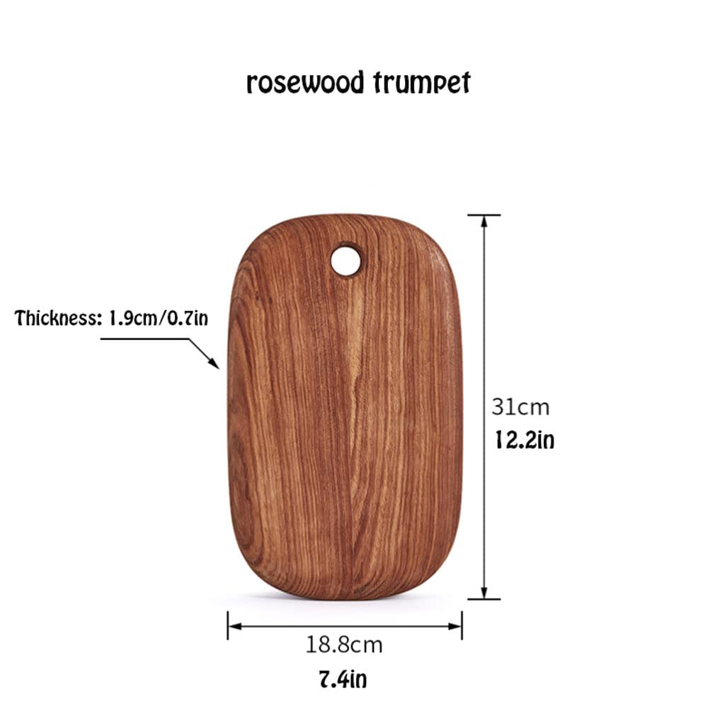Tabla de Cortar Tabla de Cortar de Madera para Cocina Tablas de Cortar Reversibles Tabla de Cortar Ovalada para Carne y Verduras Agujero Redondo para Colgar