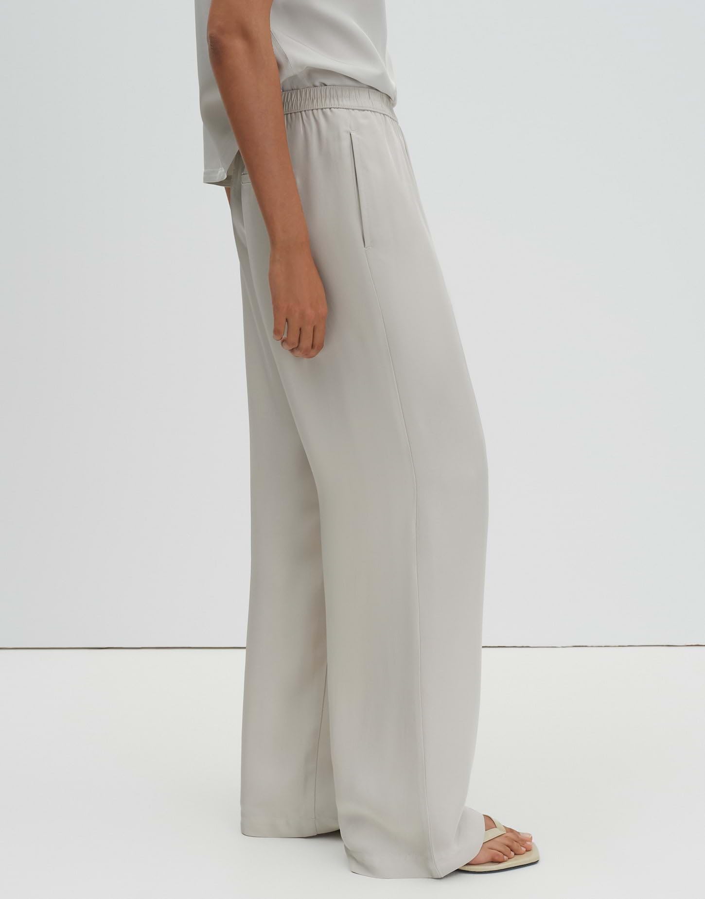 someday Damen Wide Leg Pants | CEVIL Flow Wide Leg Pants aus seidig fließendem Acetat