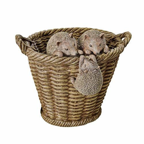 Loberon Übertopf Gabriel, mit niedlichen Deko-Igeln verziert, authentische Rattan-Optik, Blumenvase, Pflanzgefäß, Wohn-Accessoires, Polyresin, braun Loberon Übertopf Gabriel, mit niedlichen Deko-Igeln verziert, authentische Rattan-Optik, Blumenvase, Pflanzgefäß, Wohn-Accessoires, Polyresin, braun