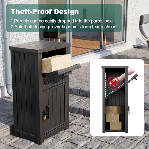 image for MAIUSCOLI Package Delivery Box for Outside, Large Parcel Drop Box with