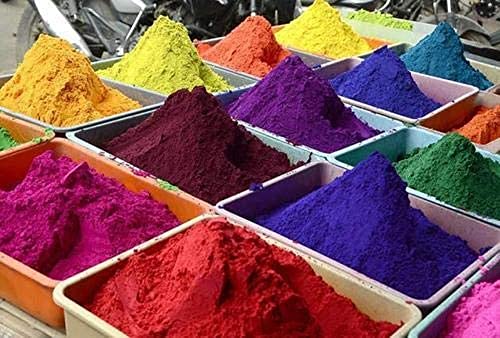 Image of Organic Holi Colour, Soft & Silky Holi Color Powder Easy to Clean and do not Leave Any Stain. Perfect Holi ke Rang for Your Loved Ones. (Luxury Gulal Pack of 5)