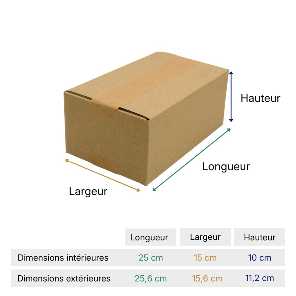 Opakowanie kartonowe S, zestaw 100 folii bąbelkowej + klej, 25 x 15 x 10 cm, wzmocniona, biżuteria, telefony, e-commerce Life Pack