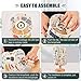 Kitchen Cooking Tools Bedside Table Lamp Small LED Desk Light USB Nightstand Lamp with Non Slip Wood Base Eye Friendily Lampshade for Living Room Bedroom Home Desk Decor