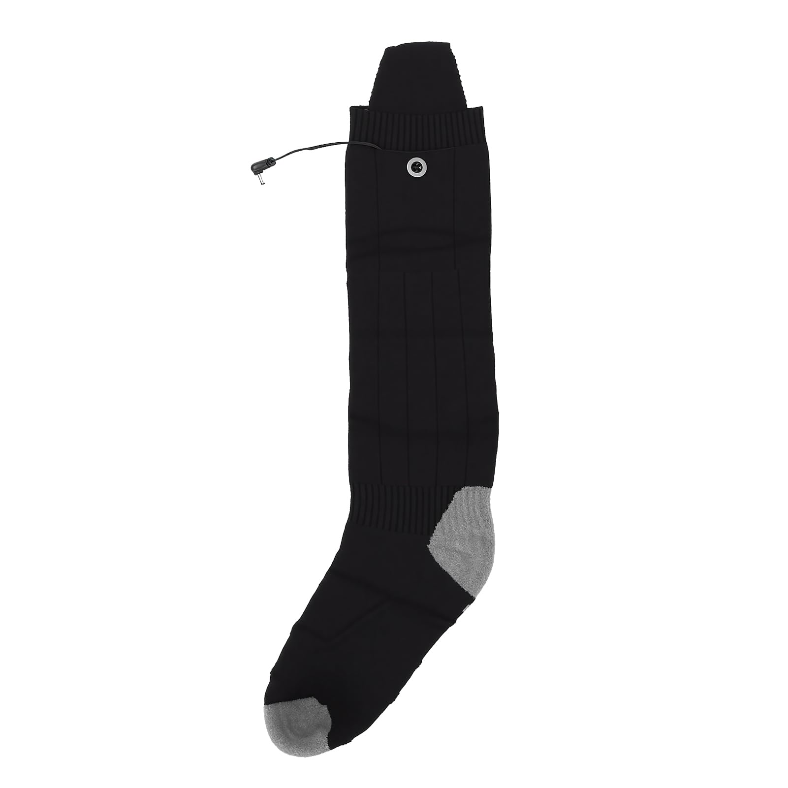 Chaussettes Chauffantes Lavables Noires, électriques, Rechargeables, Alimentées par Batterie, avec 4 Niveaux de Chauffage, pour Le Ski en Plein Air