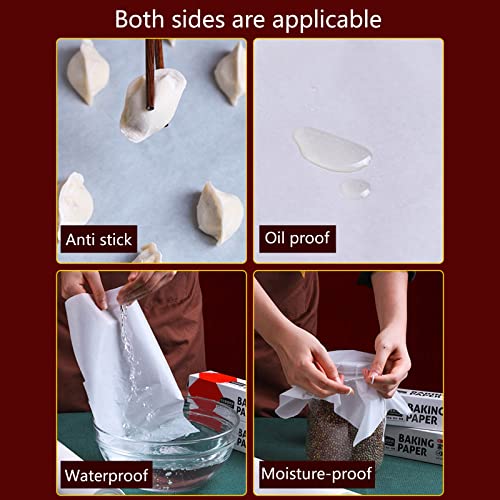 Papel de pergamino antiadherente impermeable para horno freidora de aire 6