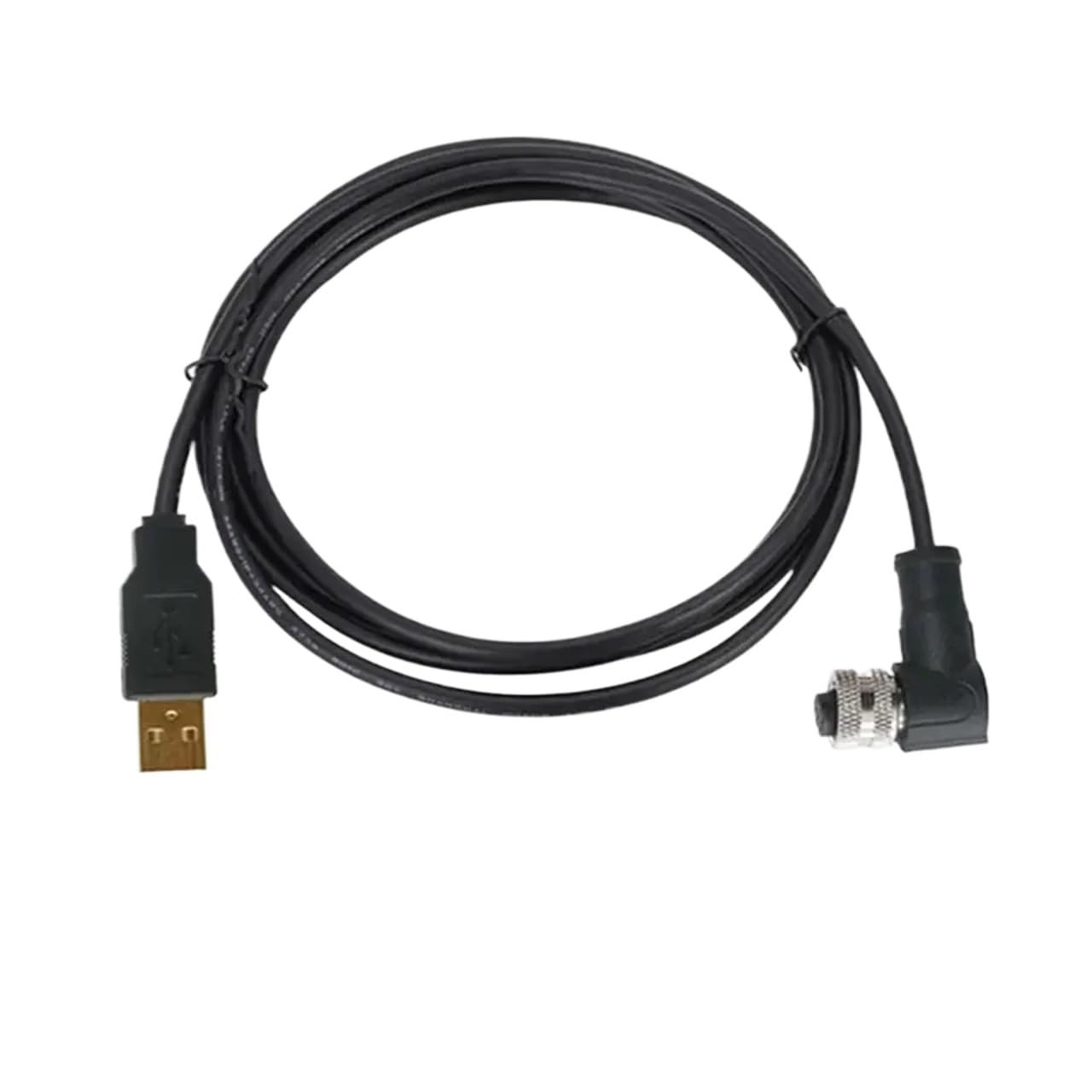 Kabel łączący USB 2.0 do M12 4 5 Pin do kabla USB do skanera kamera przemysłowa wtyczka przewodu USB do M12 męski żeński przedłużacz(Lavender,TYPE-B_4 PIN_3 METERS)