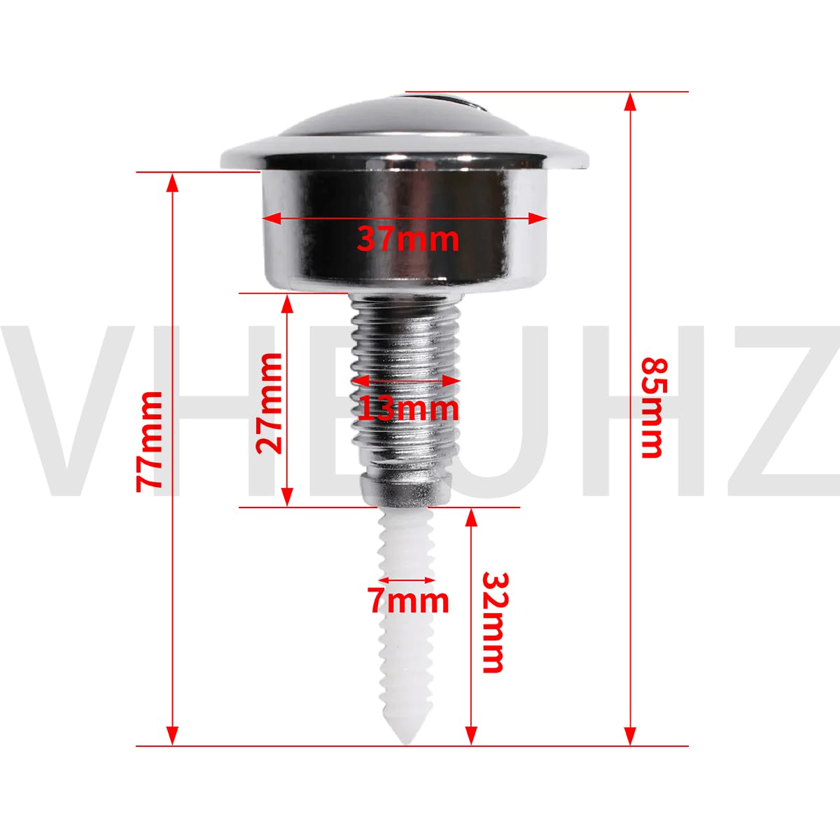 34494907 Optima 49 Doble pulsador WC cromo compatible con Twyford Conjunto de pulsador de cisterna de inodoro de doble descarga