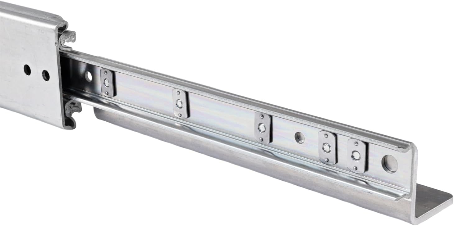 BRASOM Auszugsschienen mit Schubladenhalterunge - 2 Stück, 500mm, Schwerlastauszug 250kg, 20 inch, Heavy Duty Schubladen Schienensystem, Kugellager