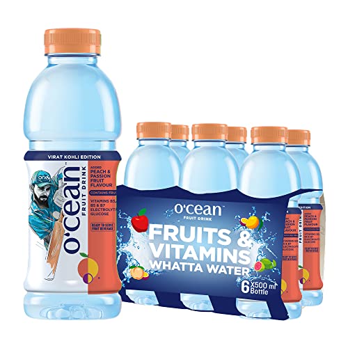 Image of O'CEAN Vegetarian Fruit Drink Peach & Passion 500 Ml (Pack Of 6)