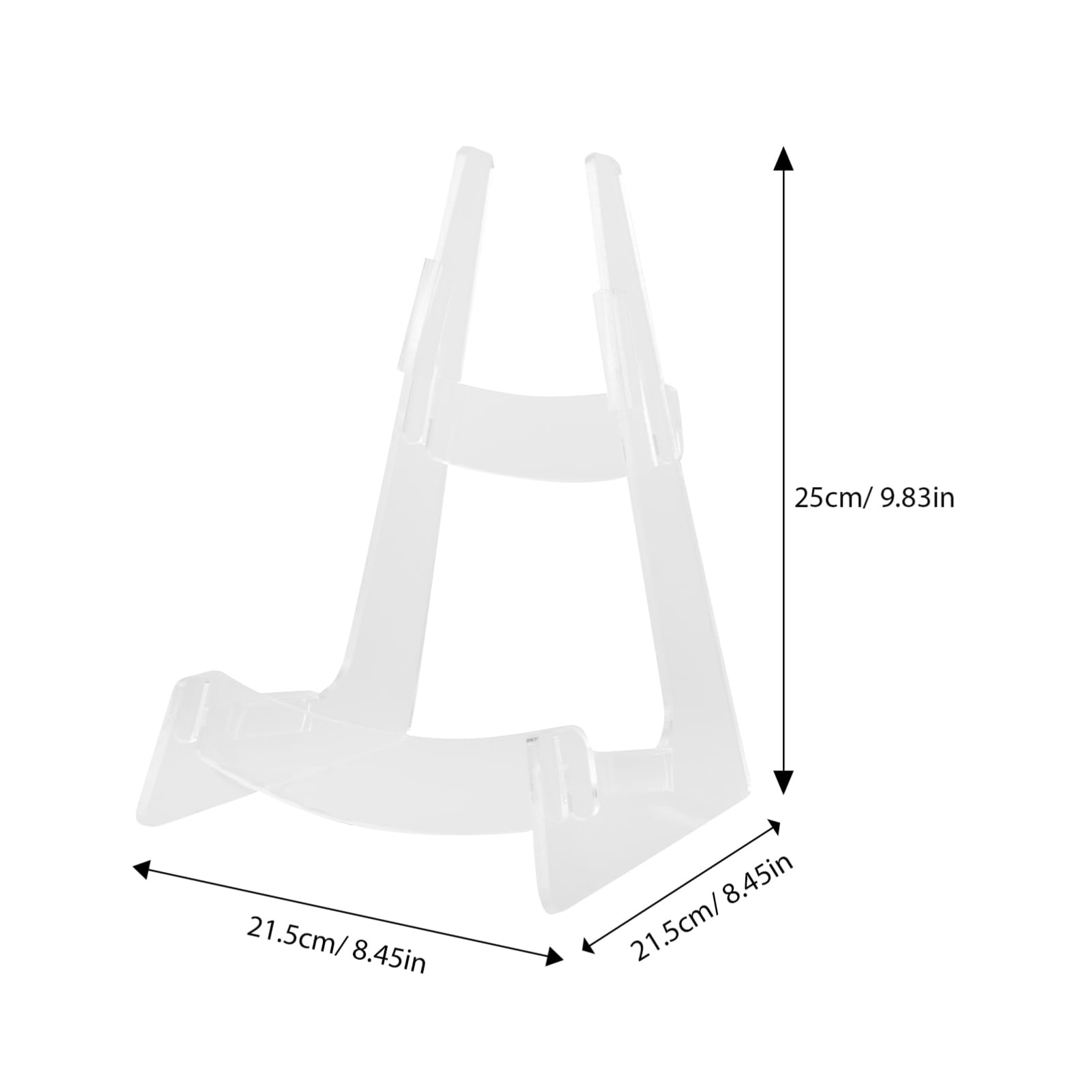 TOYANDONA Supporto Per Chitarra in Acrilico Trasparente, Stand Da Pavimento Multifunzionale Per Violino, Ukulele e Mandolino, Base Rinforzata Stabile Per Strumenti Musicali