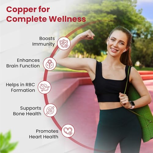 Image of Vlado's Himalayan Organics Plant Based Copper 1700mcg Supplement with Green Tea Extract - 120 Veg Capsules | Support Connective Tissues, Brain Health, Boost Immunity | For Men & Women