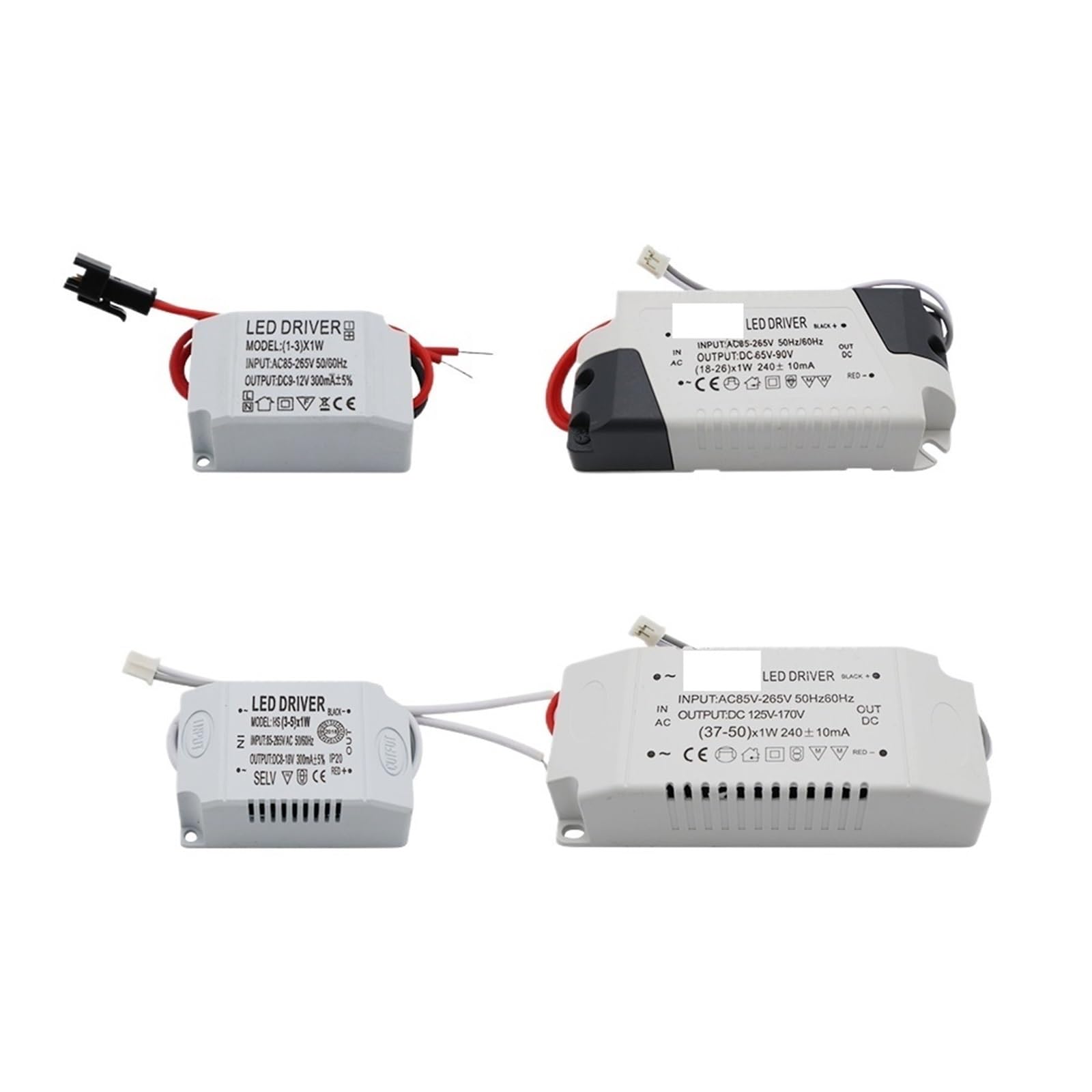 Sterownik LED 220 V, prąd stały, wyjście 300 mA/240 mA, zasilanie 1-50 W, zewnętrzny transformator oświetlenia sufitowego LED (18-26w)
