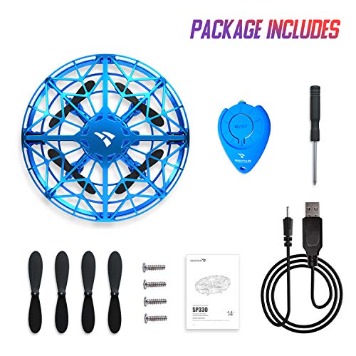 SNAPTAIN Hand Operated Drone for Kids or Adults, Flying Toys Mini Drones with 3D Flips,Circle Flight, Throw’n Go, 2 Speed Adjustment and One Key Takeoff/Landi   ng