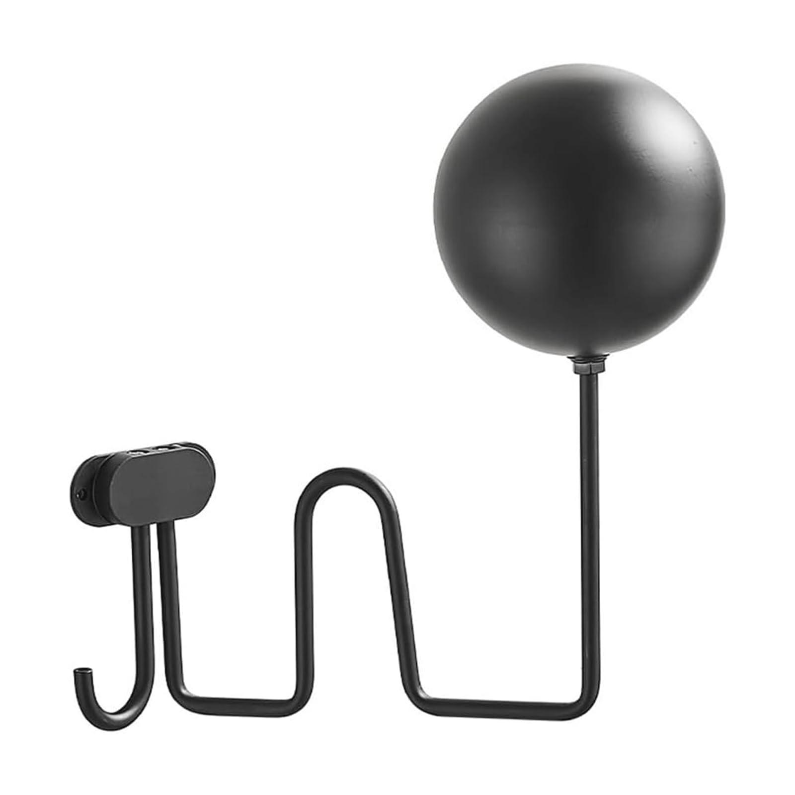 Motorradhelmständer Motorrad-Helmhalter aus Metall, Wandmontage, Helmaufhänger mit Haken, 180-Grad-Drehung, Display-Aufhängerständer für Mäntel, Mützen, Hüte Helme platzieren
