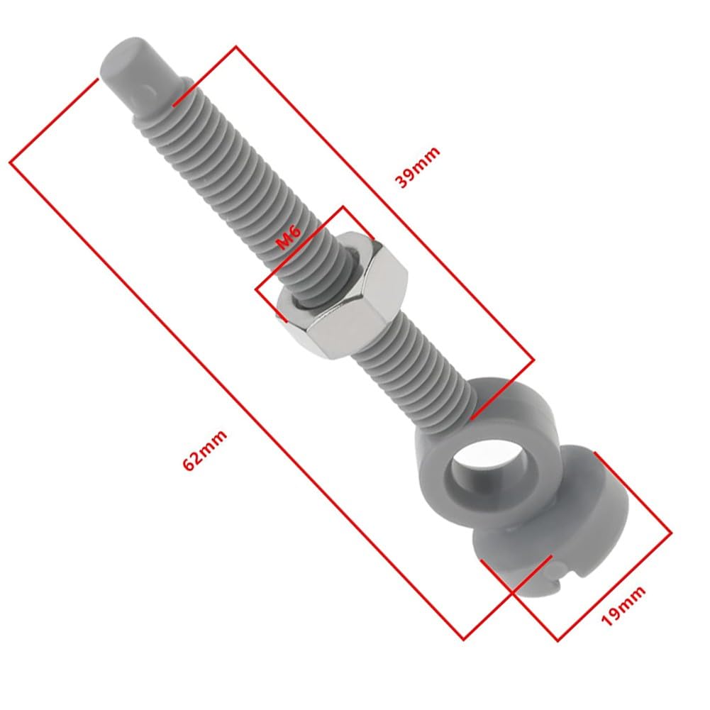 Ablaufventil Einstellschraube M6 – 5 Stück, 62 Mm Länge, Ersatz Für Waschbecken & Badewanne