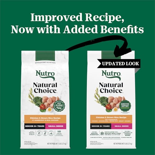 Nutro Natural Choice Senior Small Breed Dry Dog Food, Chicken, 5 lb - image 2