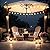 POOCCI Solar Umbrella Lights Crystal String Lights Solar Powered Waterproof 60 LED Patio Umbrella Lights 8 Lighting Modes Fairy Lights Outdoor for Garden Yard Beach Party Wedding Decor(Warm-White)