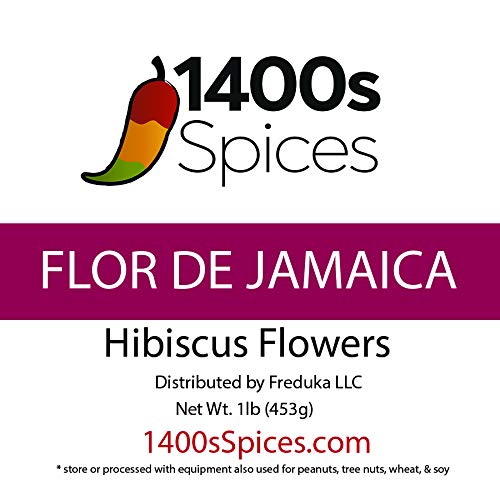 1lb Soft Hibiscus Flowers perfect for Mexican Agua Fresca, Flor de Jamaica.