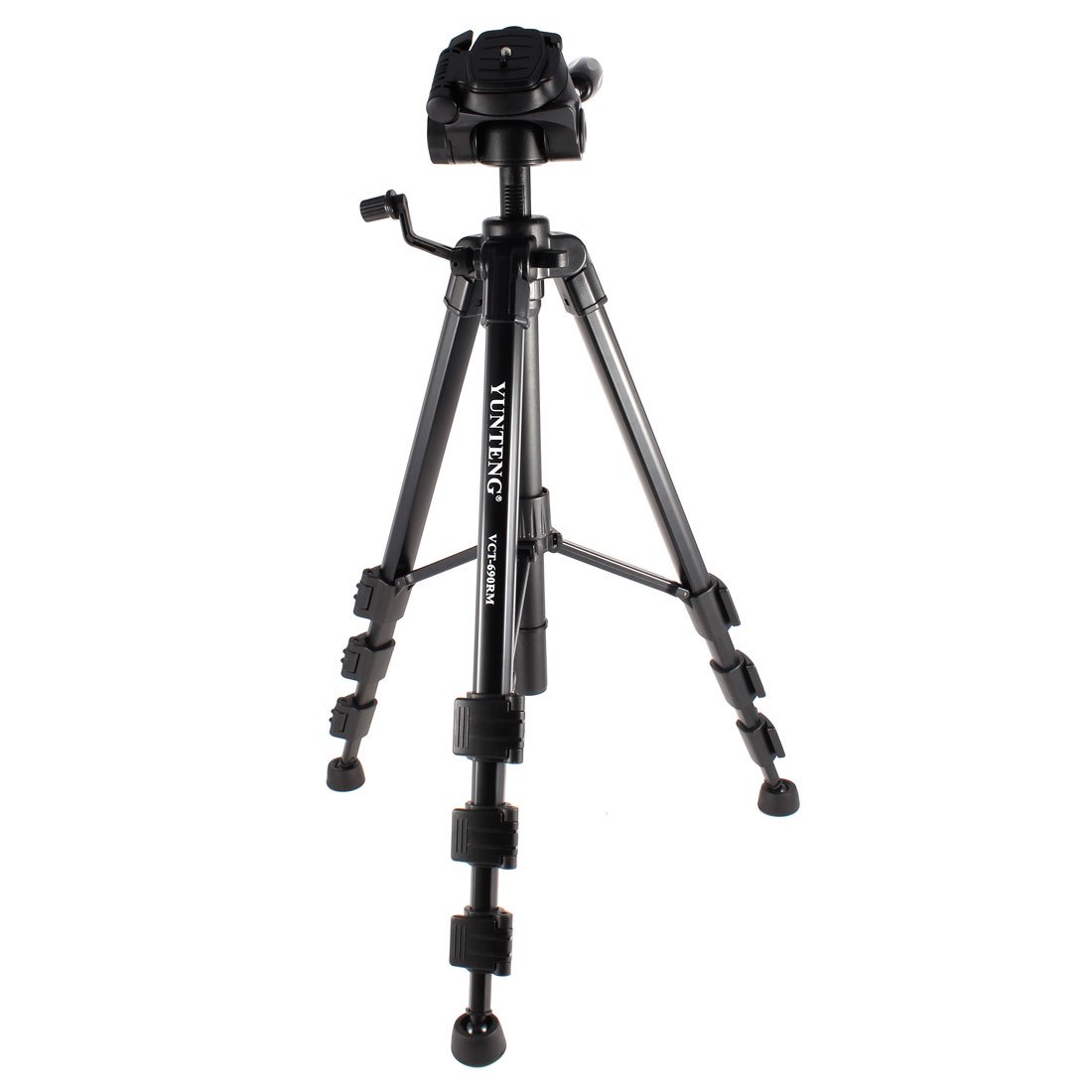 Ruilogod VCT-690RM 4 Sections Aluminum Legs Tripod 58" for DSLR Video Camera