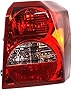 Evan-Fischer Tail Light Assembly Compatible with 2007 Dodge Caliber Passenger Side